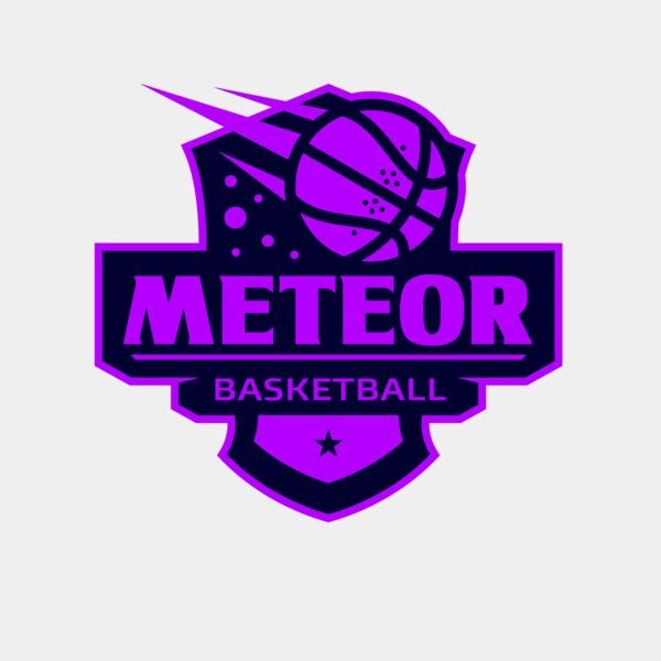 Meteor Basketball logo template Thumbnail