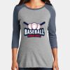 CMS Baseball Jersey Tee - Ladies Thumbnail